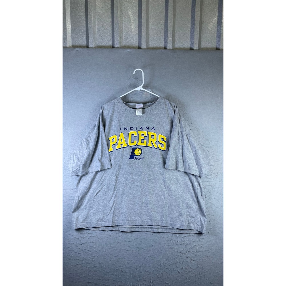 NBA Indiana Pacers T-Shirt Mens 3XL Gray Excellent Short Sleeve Graphic Tee